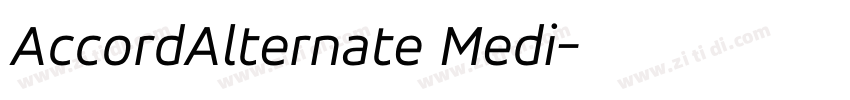 AccordAlternate Medi字体转换